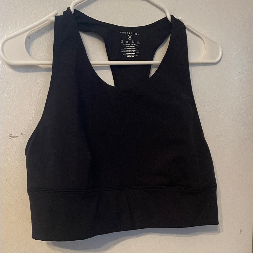 Made For Italic‎ XL Black Women's Sports Bra